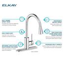 Single Handle Pull Down Kitchen Faucet in Lustrous Steel 