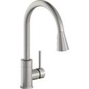 Single Handle Pull Down Kitchen Faucet in Lustrous Steel