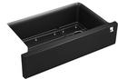 KOHLER Matte Black 35-11/16 x 21-3/16 in. No-Hole Neoroc Single Bowl Farmhouse and Undermount Kitchen Sink 