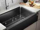 KOHLER Matte Black 35-11/16 x 21-3/16 in. No-Hole Neoroc Single Bowl Farmhouse and Undermount Kitchen Sink 