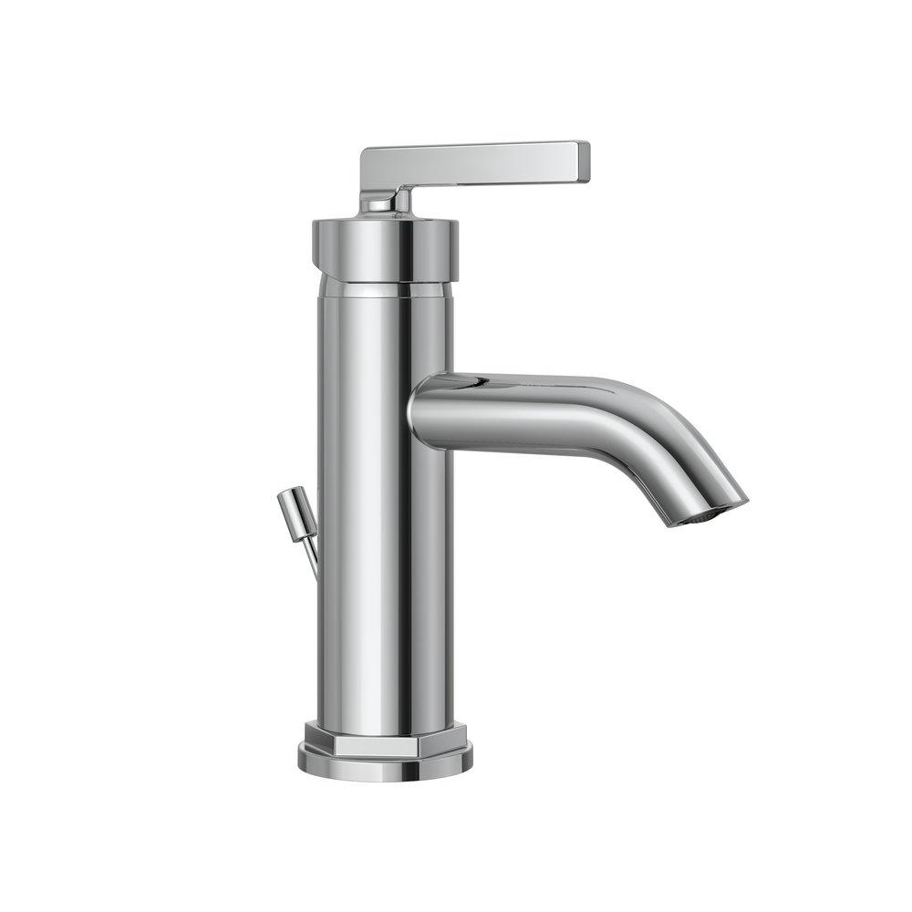 PROFLO&reg; Polished Chrome Single Handle Monoblock Bathroom Sink Faucet 