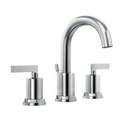 Two Handle Widespread Bathroom Sink Faucet in Polished Chrome