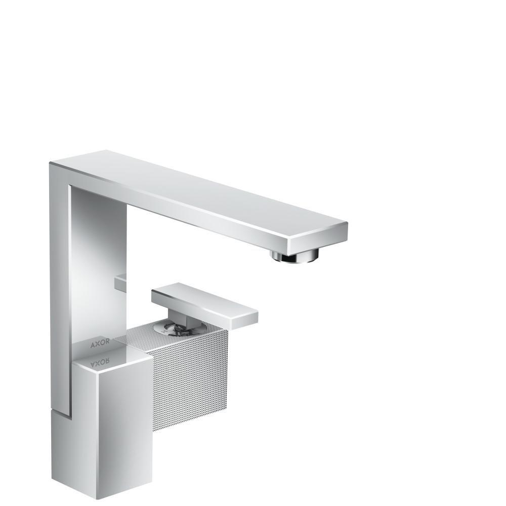 Single Handle Monoblock Bathroom Sink Faucet in Chrome 