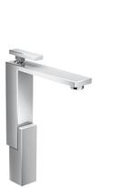 Single Handle Monoblock Bathroom Sink Faucet in Chrome 
