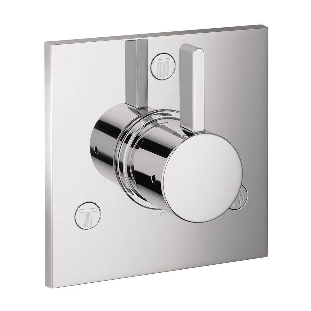 ECOSTAT DIVERTER TRIM SQUARE TRIO/QUATTRO IN BRUSHED NICKEL 