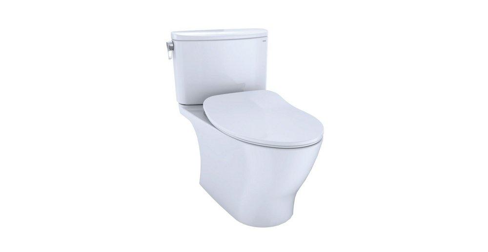 TOTO Cotton 1.28 gpf Elongated Floor Mount Two Piece Toilet 