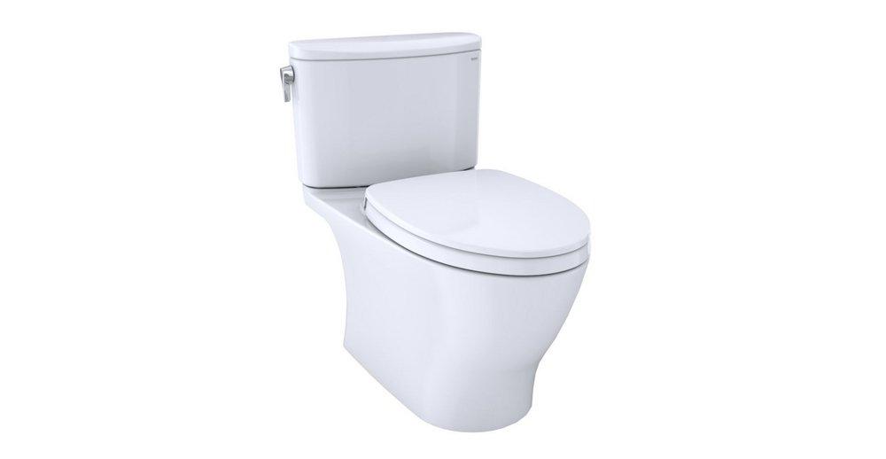 TOTO Cotton 1.28 gpf Elongated Floor Mount Two Piece Toilet 