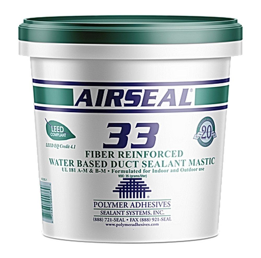 Polymer Adhesive White 1 gal Duct Sealant 