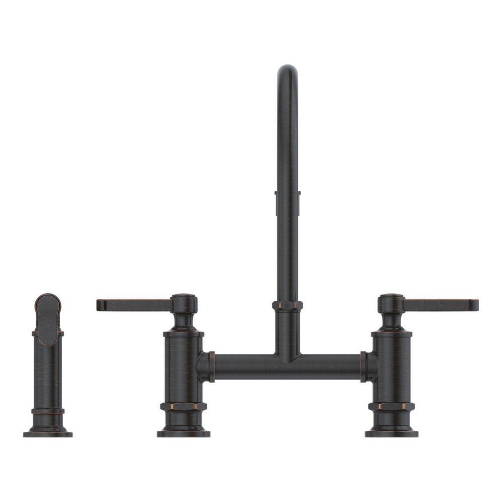 Pfister Tuscan Bronze Two Handle Bridge Kitchen Faucet 