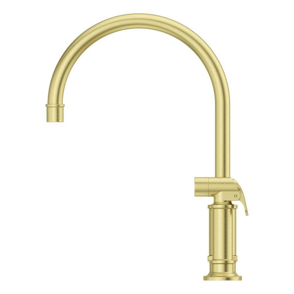 Pfister Brushed Gold Two Handle Bridge Kitchen Faucet 