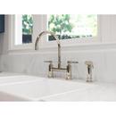 Pfister Polished Nickel Two Handle Bridge Kitchen Faucet 