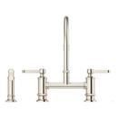 Pfister Polished Nickel Two Handle Bridge Kitchen Faucet 