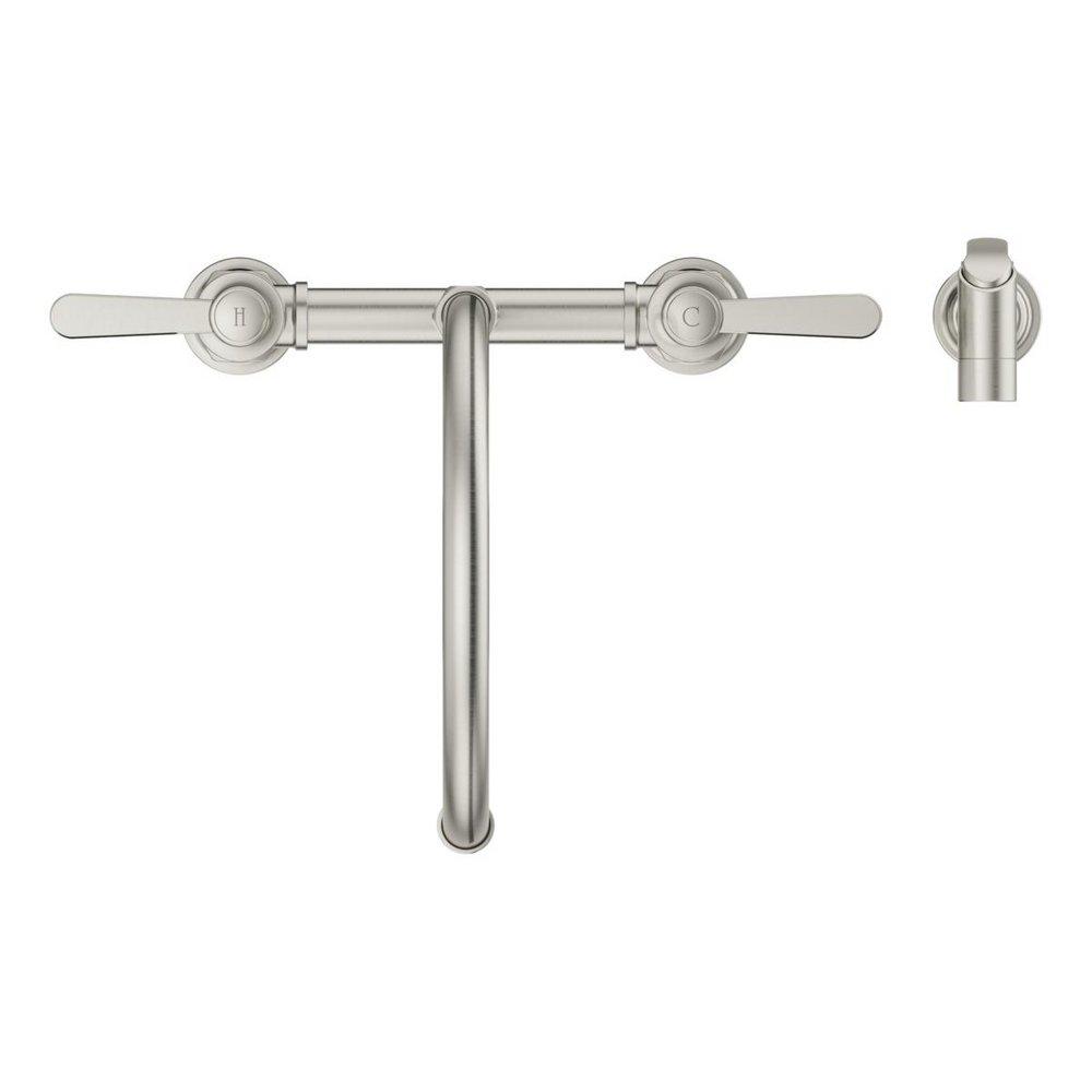 Pfister Stainless Steel Two Handle Bridge Kitchen Faucet 