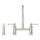 Pfister Stainless Steel Two Handle Bridge Kitchen Faucet 