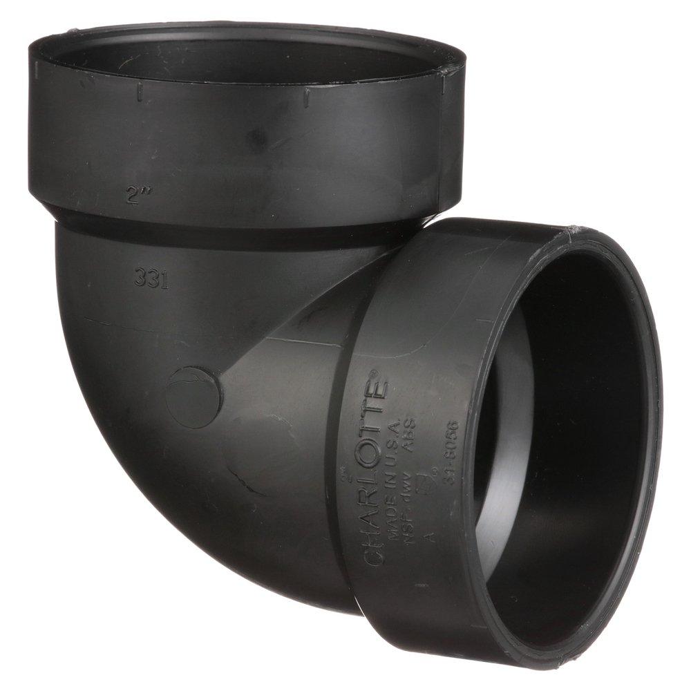 Black ABS DWV 90° Vent Elbow 