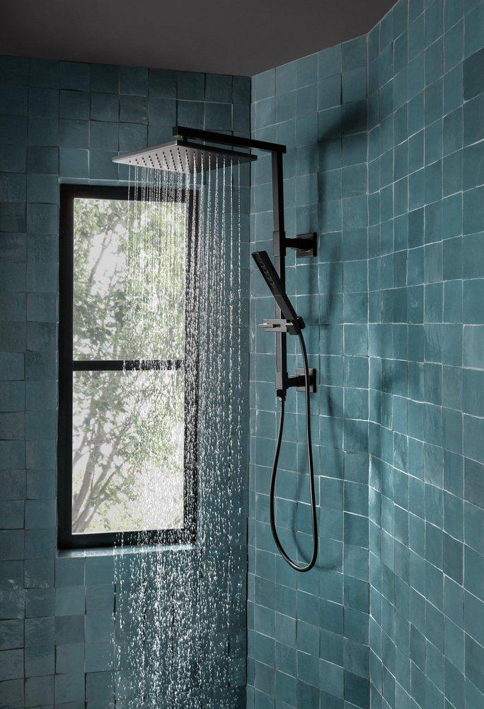 Brizo Matte Black Single Handle Single Function Shower System 