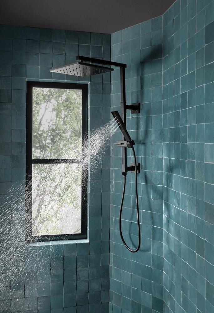 Brizo Matte Black Single Handle Single Function Shower System 