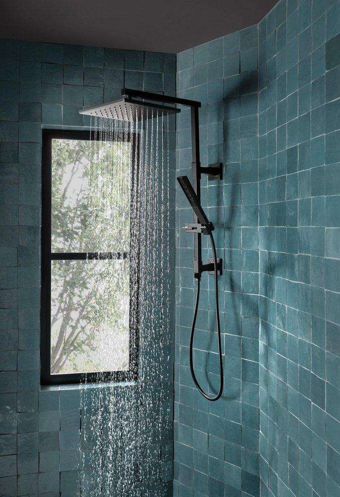 Brizo Matte Black Single Handle Single Function Shower System 