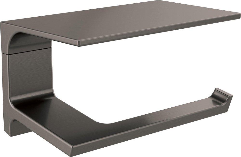 Delta Faucet Black Stainless Wall Mount Toilet Tissue Holder 