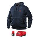 Milwaukee&reg; Black Brushed Tricot and Polyester Heated Hooded Kit 