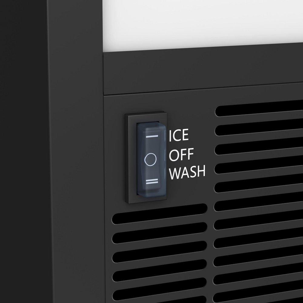 Edgestar Black Built-in and Freestanding Ice Maker 