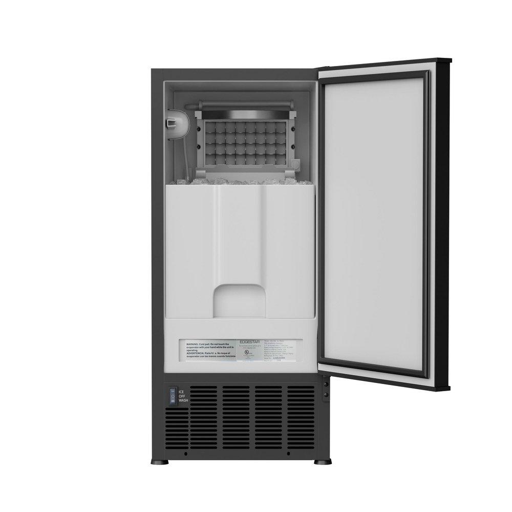 Edgestar Black Built-in and Freestanding Ice Maker 