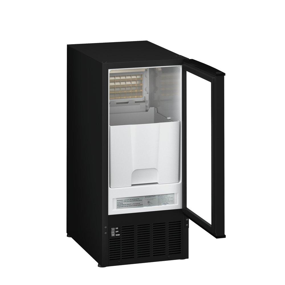 Edgestar Black Built-in and Freestanding Ice Maker 