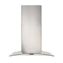 30 CONVERTIBLE WALL MOUNT CURVED GLASS CHIMNEY RANGE HOOD WITH LED LIGHT IN STAINLESS STEEL 