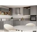 30 CONVERTIBLE WALL MOUNT CURVED GLASS CHIMNEY RANGE HOOD WITH LED LIGHT IN STAINLESS STEEL 