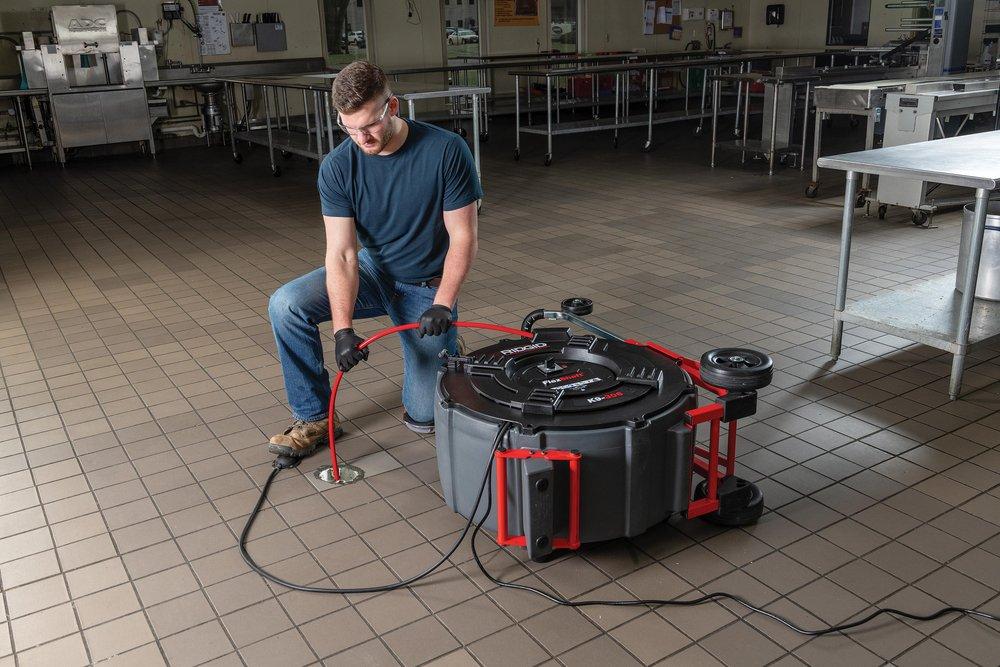 RIDGID Black Machine with Cable Kit 