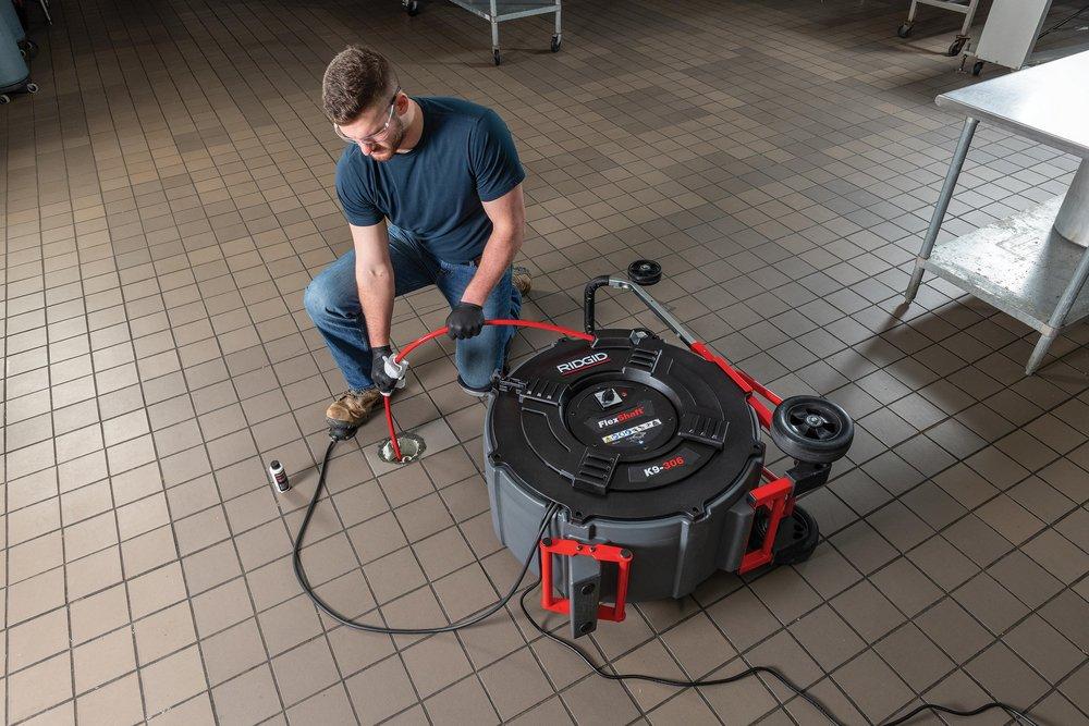 RIDGID Black Machine with Cable Kit 