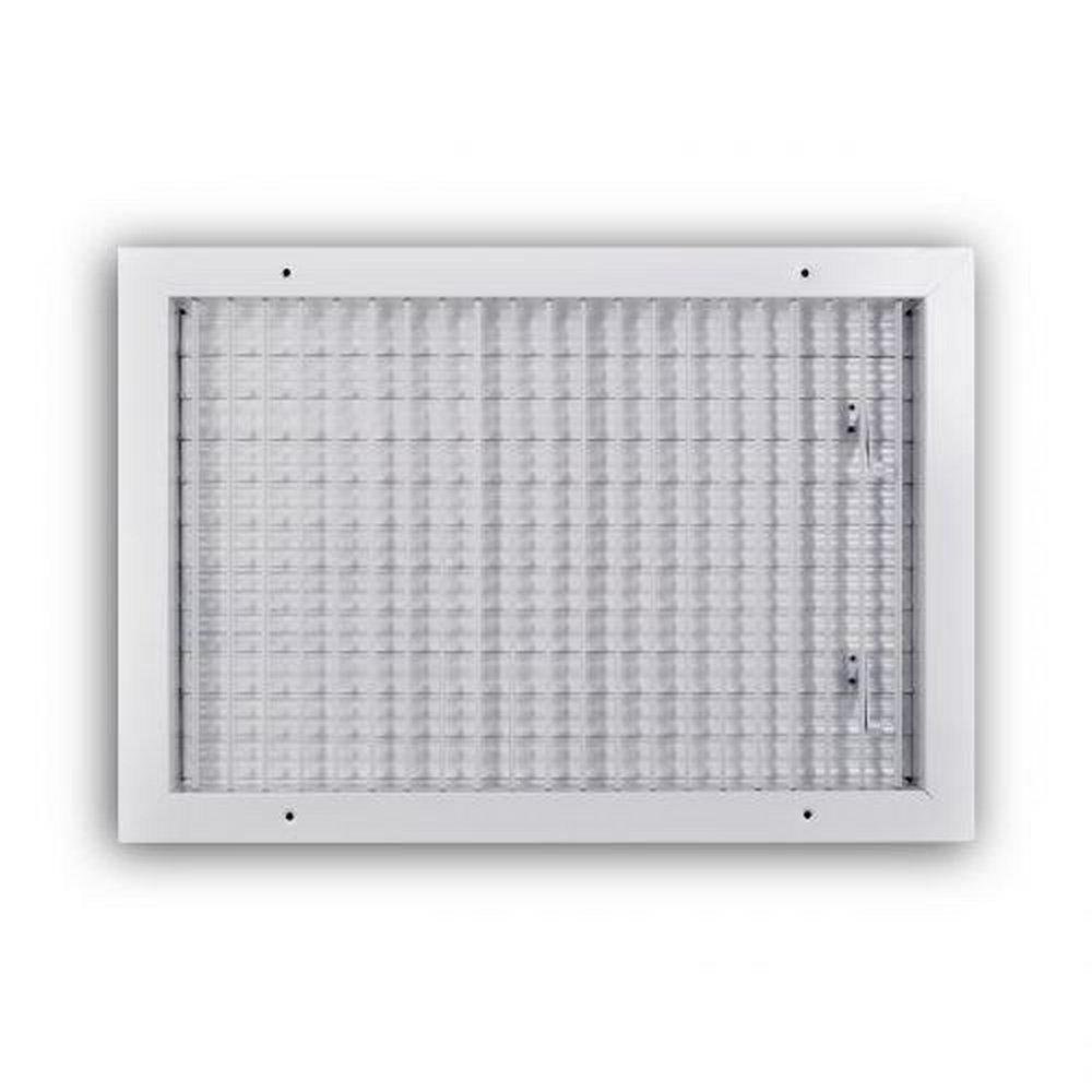 T.A. Industries White 12 in. Commercial and Residential Ceiling & Sidewall Register White 1-way Aluminum 