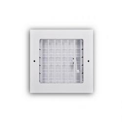 6 x 6 in. Commercial and Residential Ceiling & Sidewall Register White 1-way Aluminum