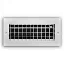 T.A. Industries White 4 in. Commercial and Residential Ceiling & Sidewall Register White 1-way Aluminum 