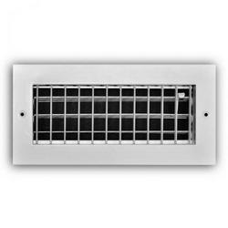 10 x 4 in. Commercial and Residential Ceiling & Sidewall Register White 1-way Aluminum