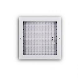 10 x 10 in. Commercial and Residential Ceiling & Sidewall Register White 1-way Aluminum