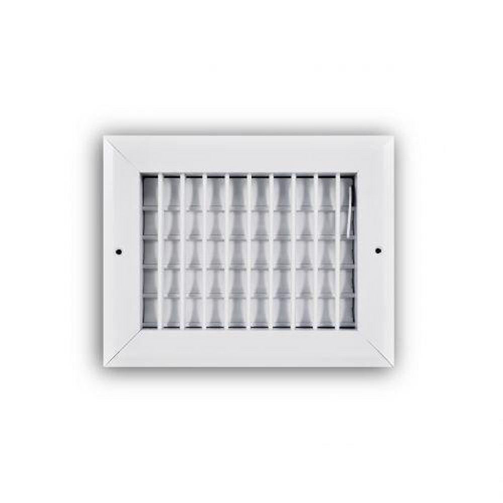 T.A. Industries White 6 in. Commercial and Residential Ceiling & Sidewall Register White 1-way Aluminum 