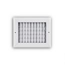 T.A. Industries White 6 in. Commercial and Residential Ceiling & Sidewall Register White 1-way Aluminum 