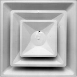 24 x 24 x 8 in. T-Bar Ceiling Diffuser, 2-Cone