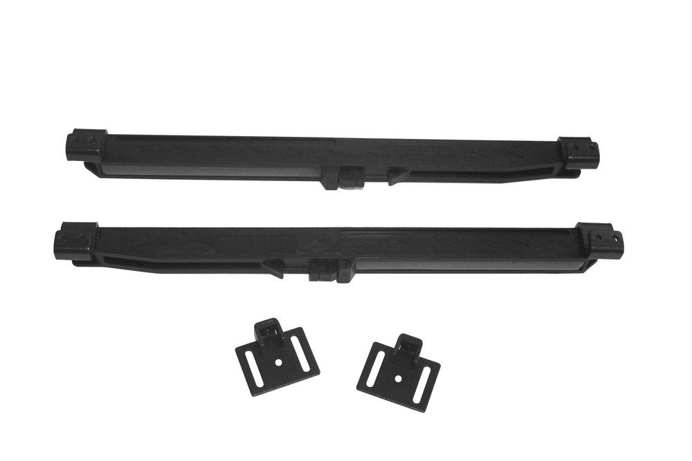 Black Barn Door Low Profile Soft Close Round Rod 