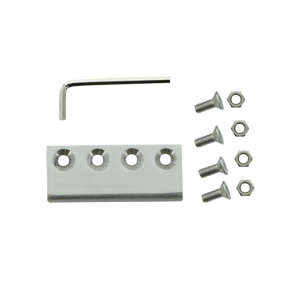 Stainless Steel Steel Barn Door Flat Rail Joiner 