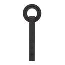 Black 78 in. Barn Door Bearing Wheel Strap 