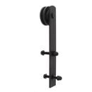 Black 96 in. Barn Door Straight Strap 
