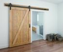 Black 96 in. Barn Door Straight Strap 