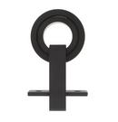 Black 60 in. Barn Door Top Mount Bearing Wheel Strap 