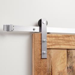 78 in. Barn Door Straight Strap in Stainless Steel