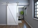 Stainless Steel 78 in. Barn Door Large Wheel Bent Strap 