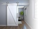 Stainless Steel 78 in. Barn Door Large Wheel Bent Strap 