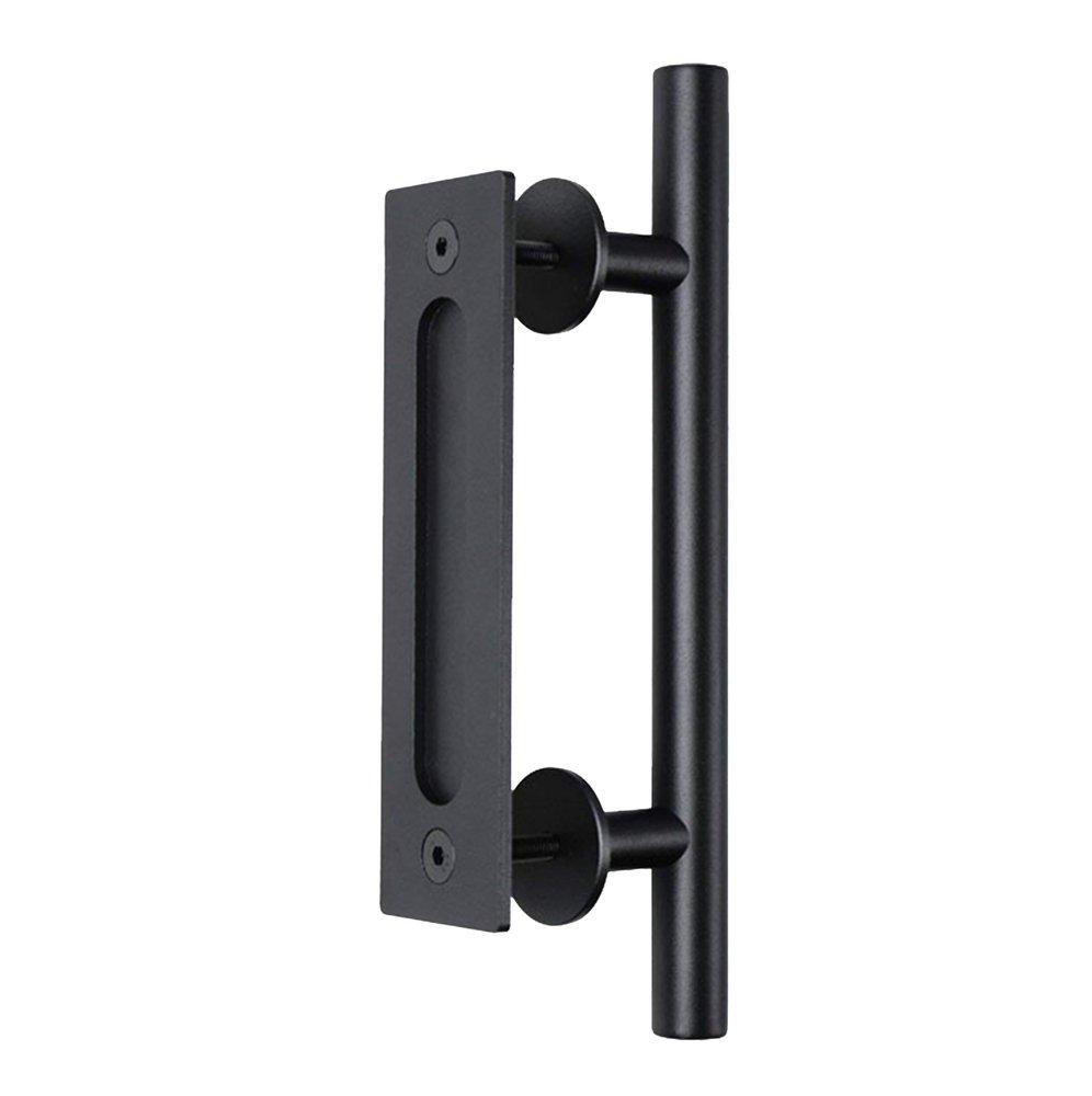 Black Handle Set with Recessed Pull 