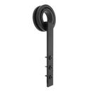 Black 60 in. Barn Door Bearing Wheel Strap 
